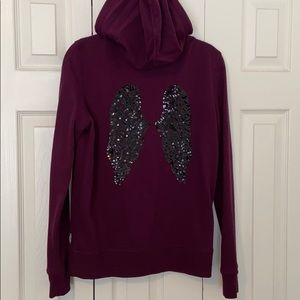 Victoria’s Secret Hoodie S Angel Wing Sequin